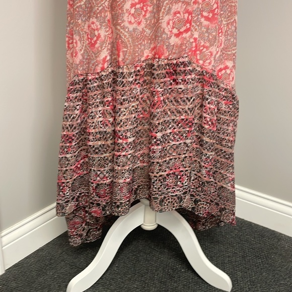 Free People Native Rose High Low Dress Size 0 Boho Crochet Lace Floral Festival - Picture 3 of 7